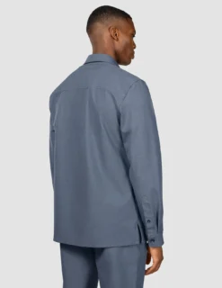Essential Overshirt Storm Blue Melange