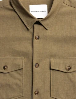 Essential Overshirt Vintage Brown Melange