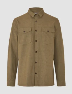 Essential Overshirt Vintage Brown Melange