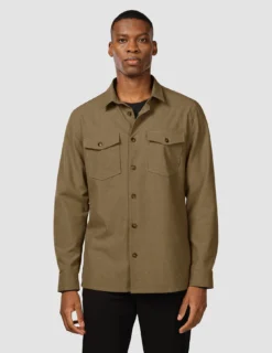 Essential Overshirt Vintage Brown Melange