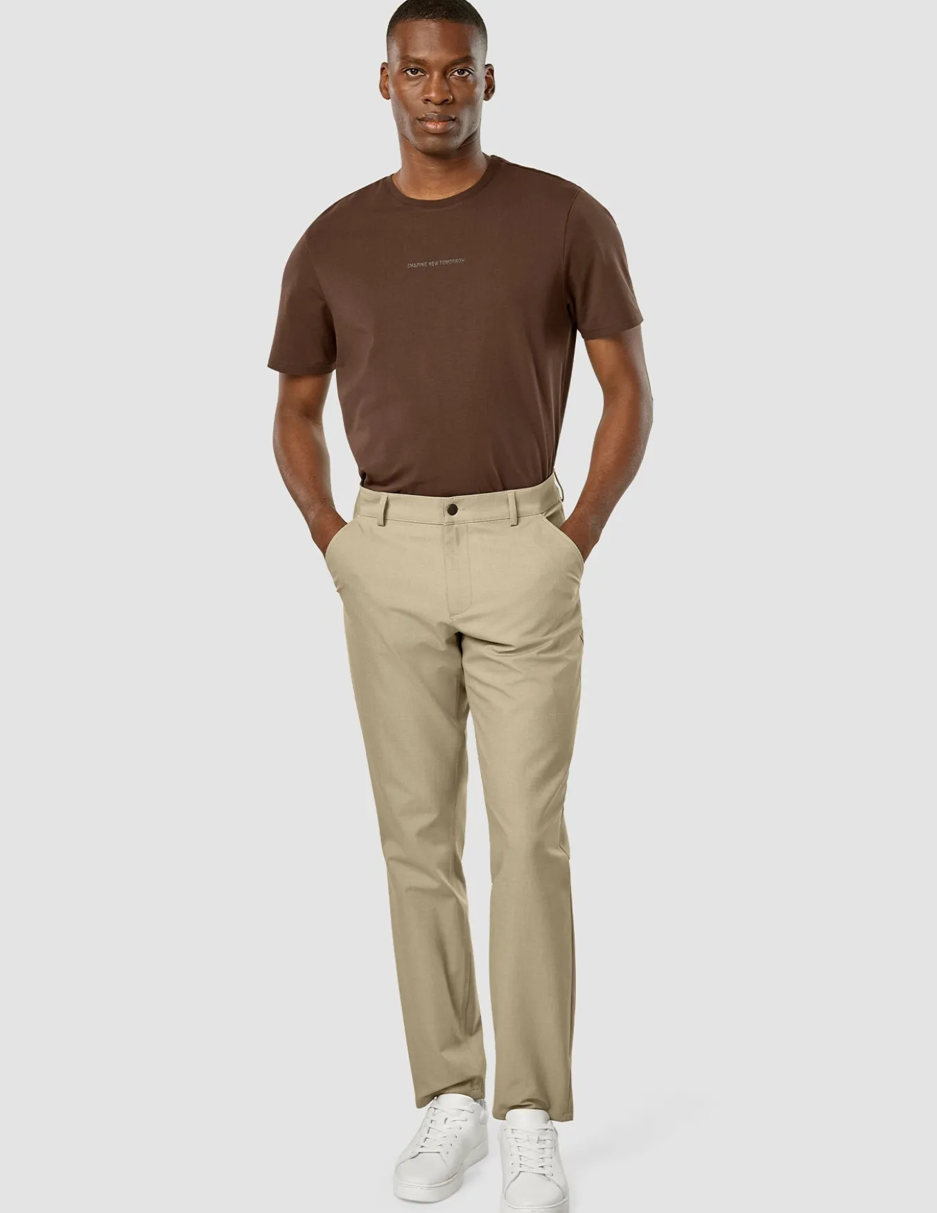 Essential Pants Regular Moonstone Melange