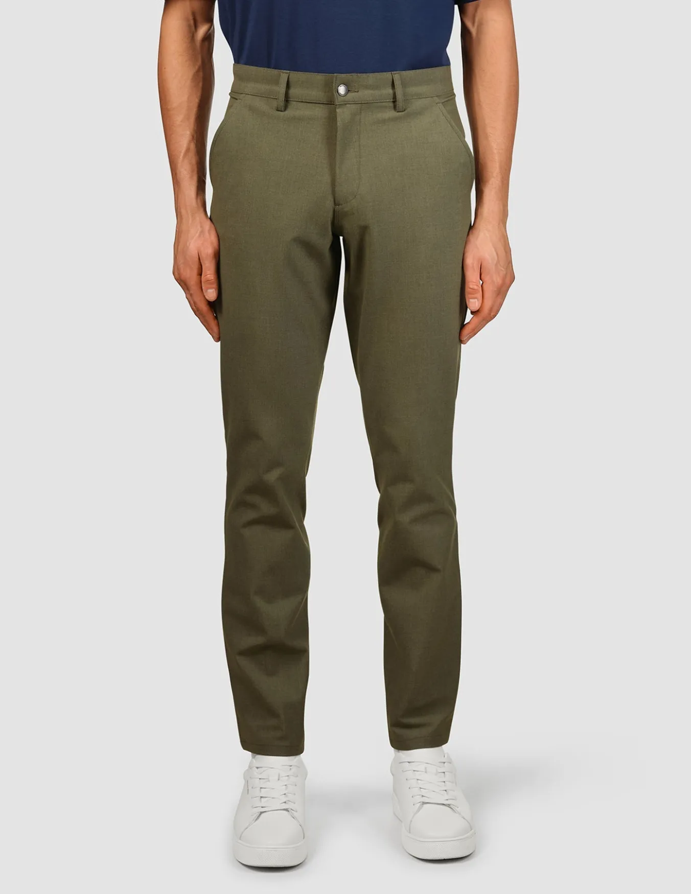 Essential Pants Regular Remote Green Melange