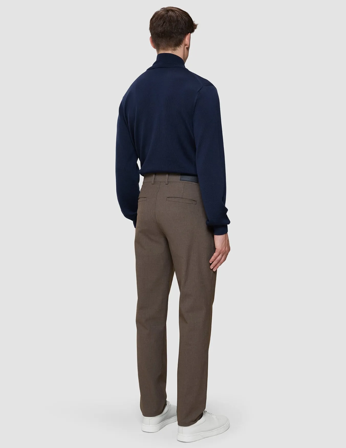 Essential Pants Regular Saddle Brown Melange