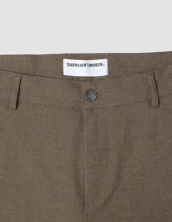 Essential Pants Regular Saddle Brown Melange