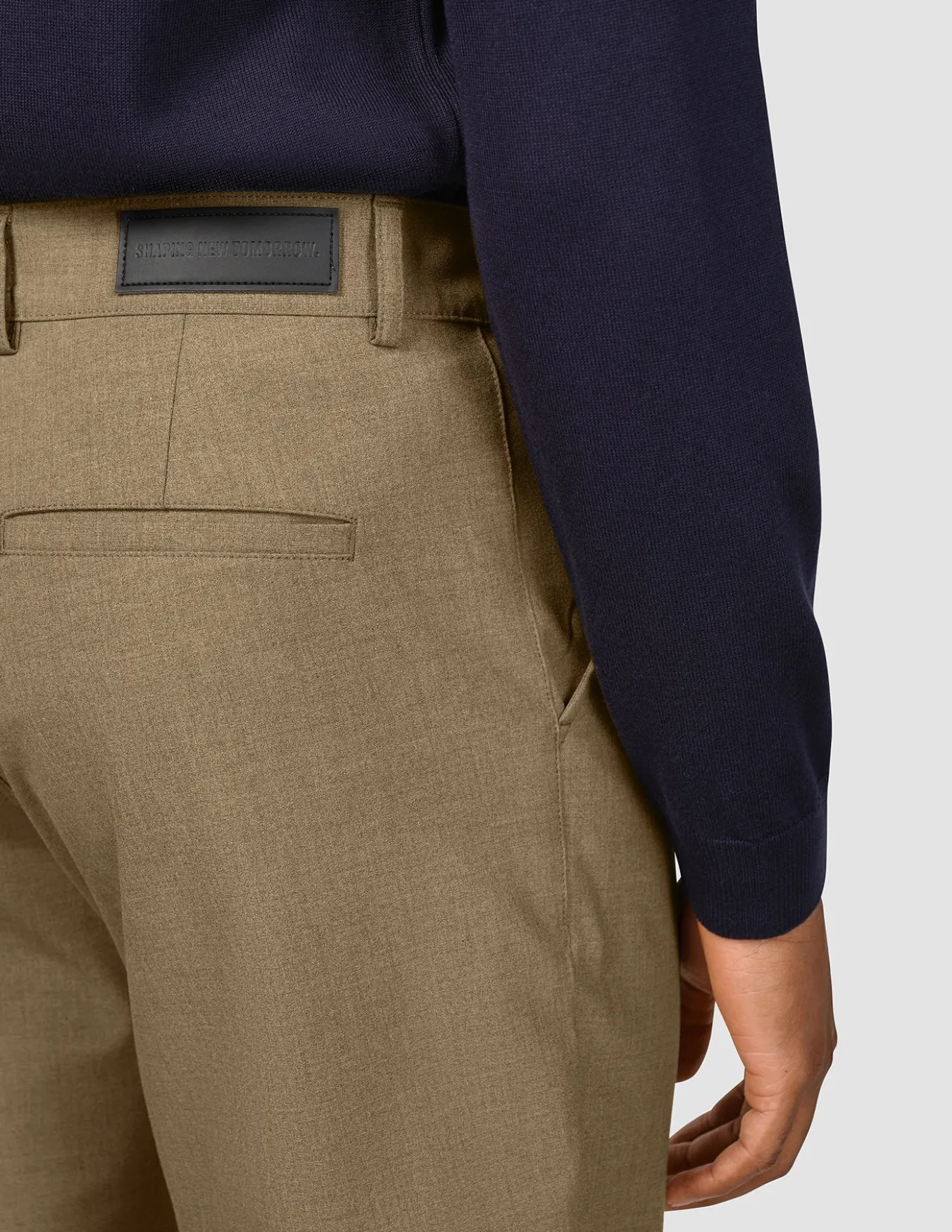 Essential Pants Regular Vintage Brown Melange