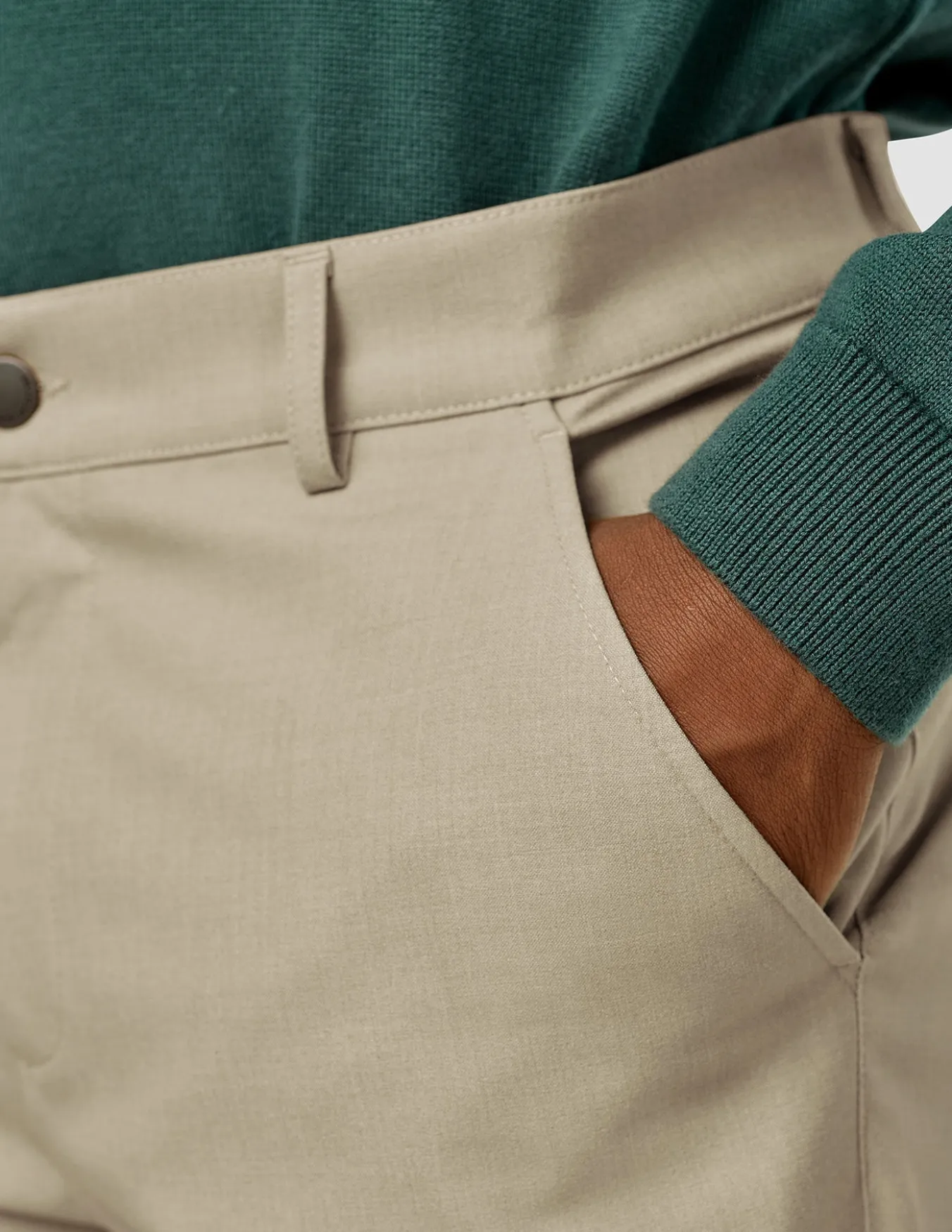 Essential Pants Slim Moonstone Melange