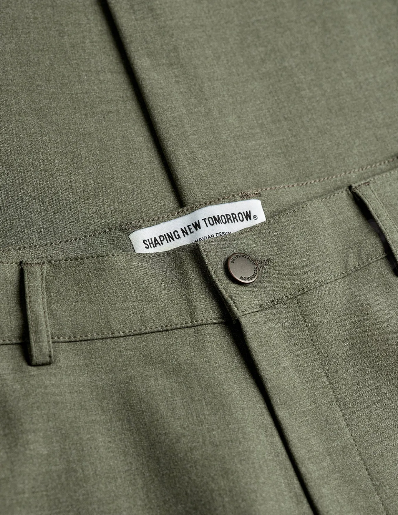 Essential Pants Slim Nightfall Green Melange