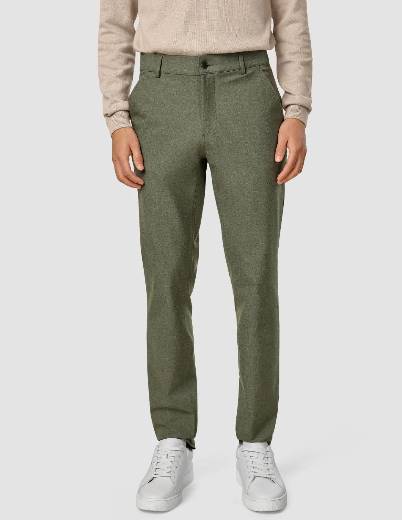 Essential Pants Slim Nightfall Green Melange