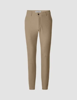 Essential Pants Slim Plaid Khaki