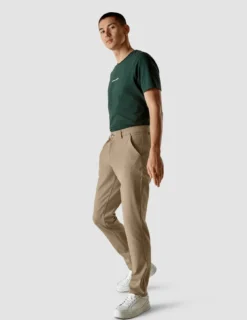 Essential Pants Slim Plaid Khaki