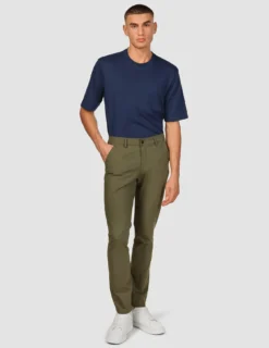 Essential Pants Slim Remote Green Melange