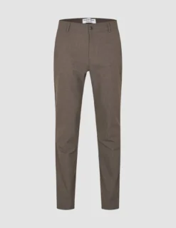 Essential Pants Slim Saddle Brown Melange