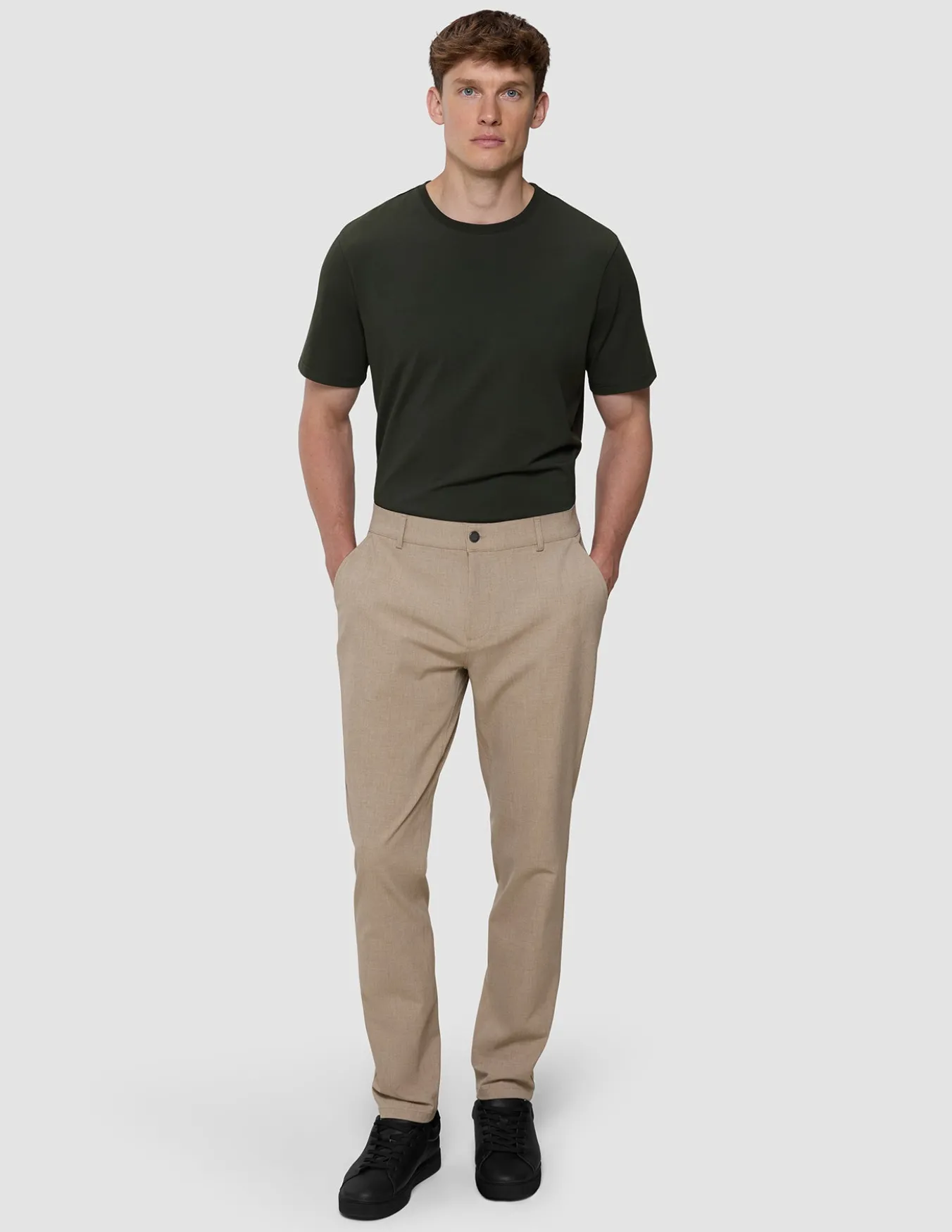Essential Pants Slim Sand Grain