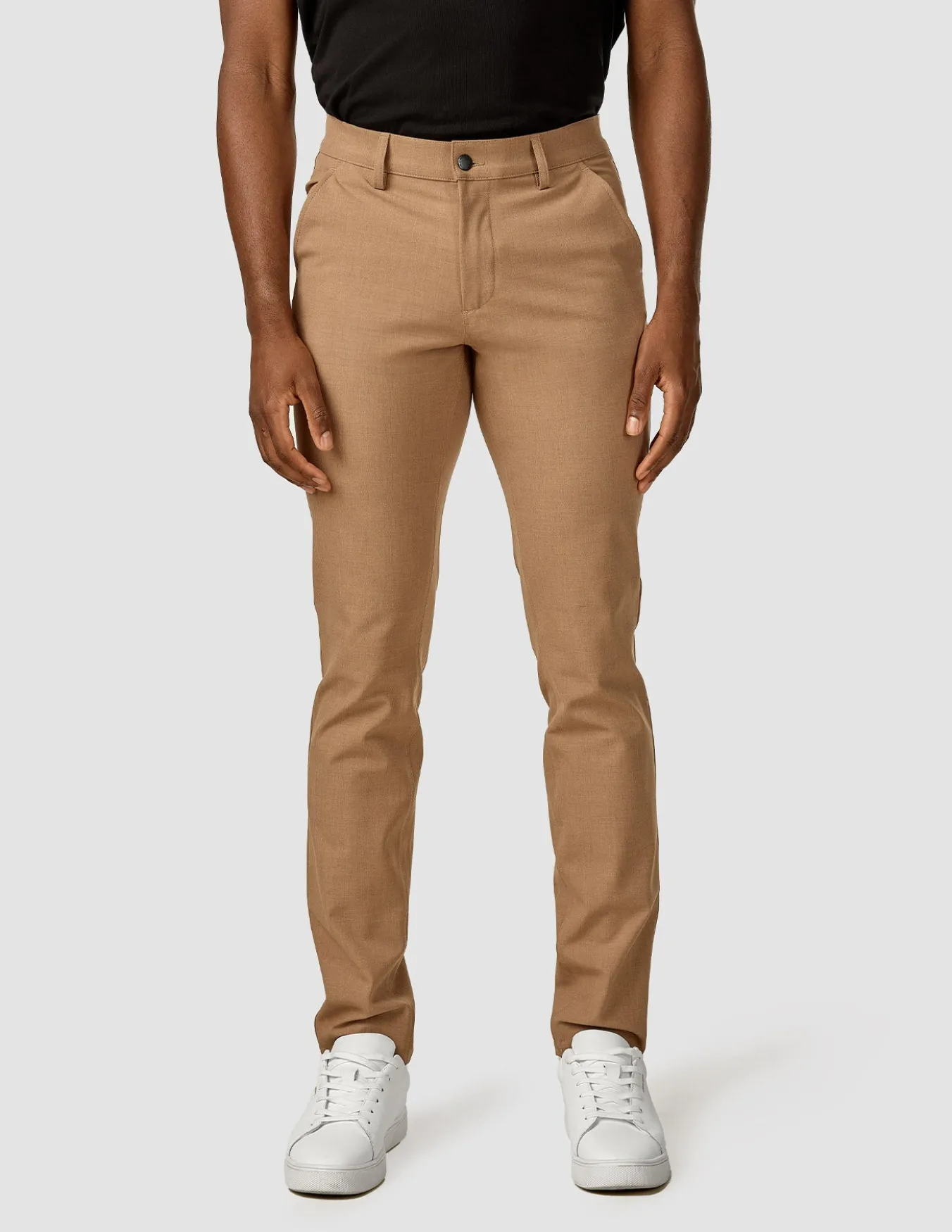 Essential Pants Slim Sand Melange