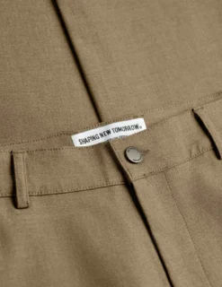 Essential Pants Slim Vintage Brown Melange