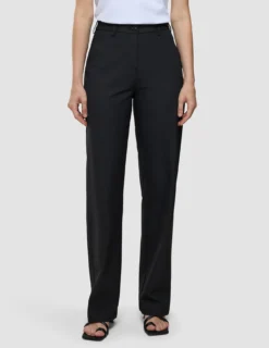 Essential Pants Straight Black