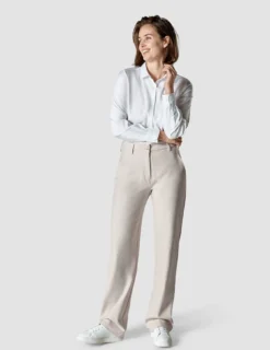 Essential Pants Straight Cream Latte