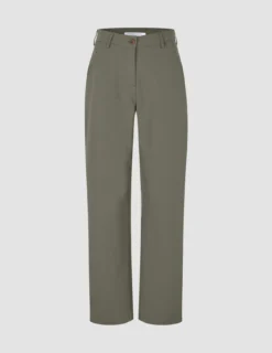 Essential Pants Straight Dark Olive