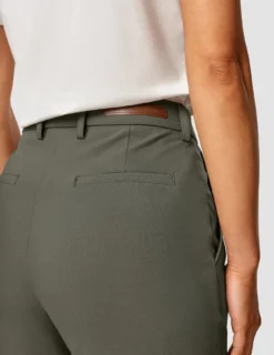 Essential Pants Straight Dark Olive
