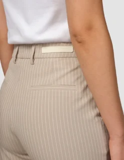 Essential Pants Straight Island Sand Pinstripe