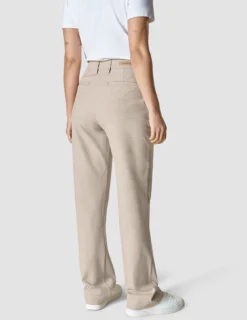 Essential Pants Straight Toffee Check
