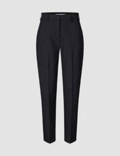 Essential Pants Tapered Navy Pinstripe