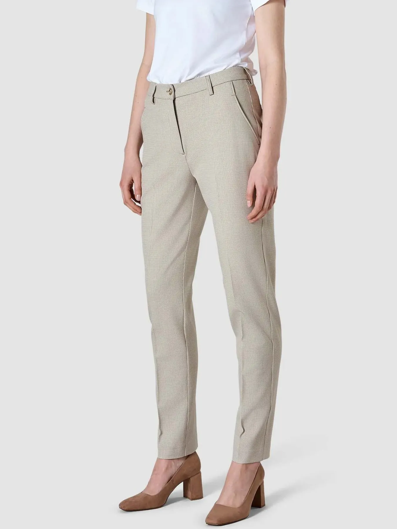 Essential Pants Tapered Petite Check