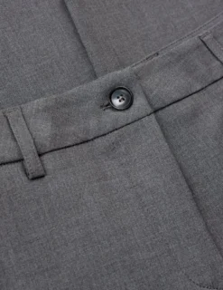 Essential Pants Wide Dark Grey Melange