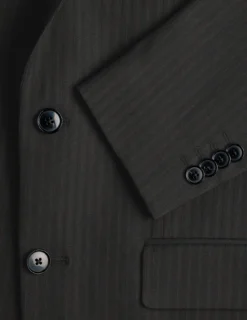 Essential Suit Asphalt Pinstripe