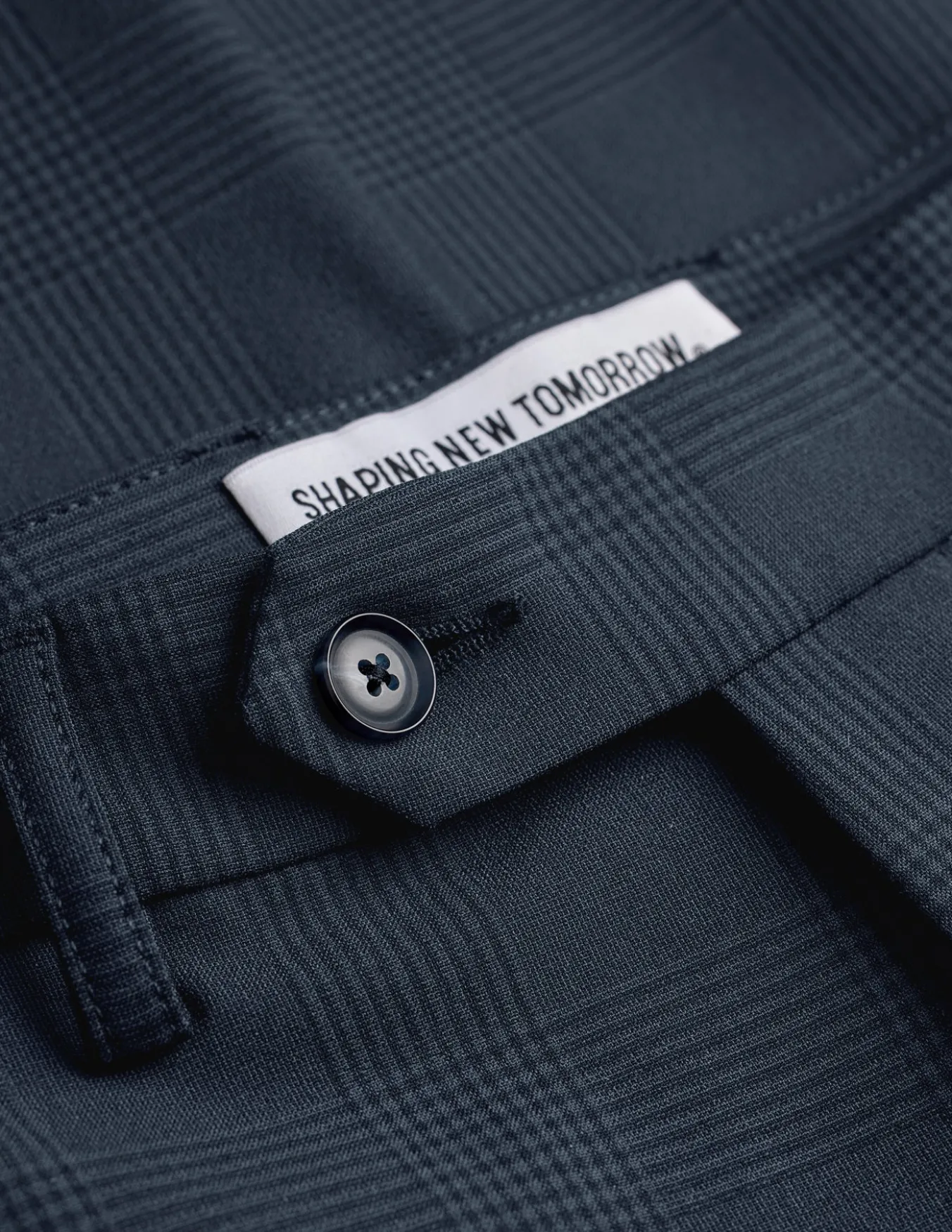 Essential Suit Dark Blue Check