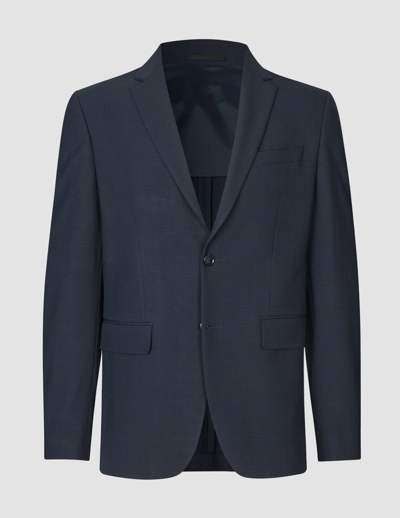 Essential Suit Dark Blue Check