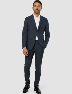 Essential Suit Dark Blue Check
