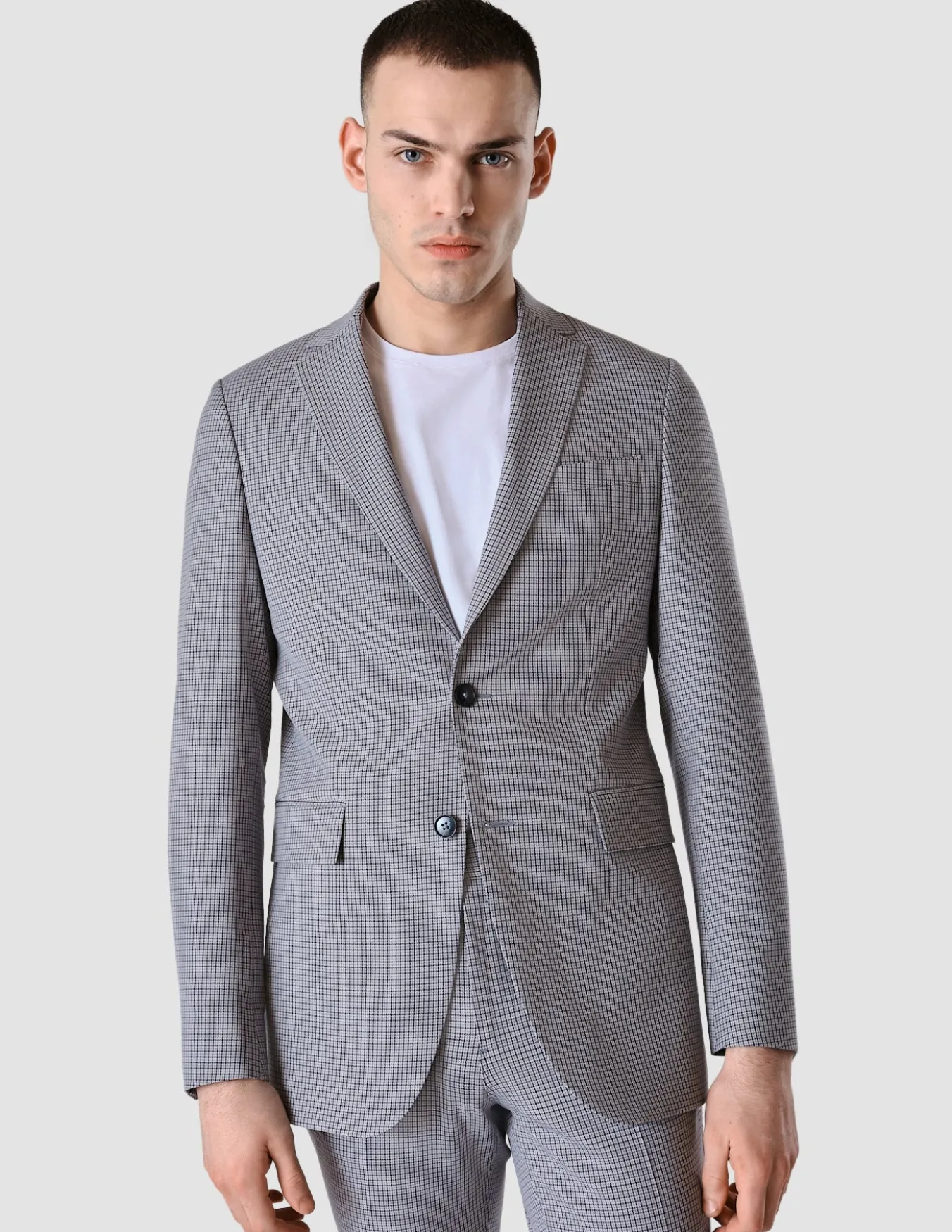 Essential Suit Duo Check Blue