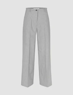 Essential Suit Light Grey Pinstripe Blazer & Wide Pants