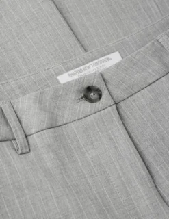 Essential Suit Light Grey Pinstripe Blazer & Wide Pants