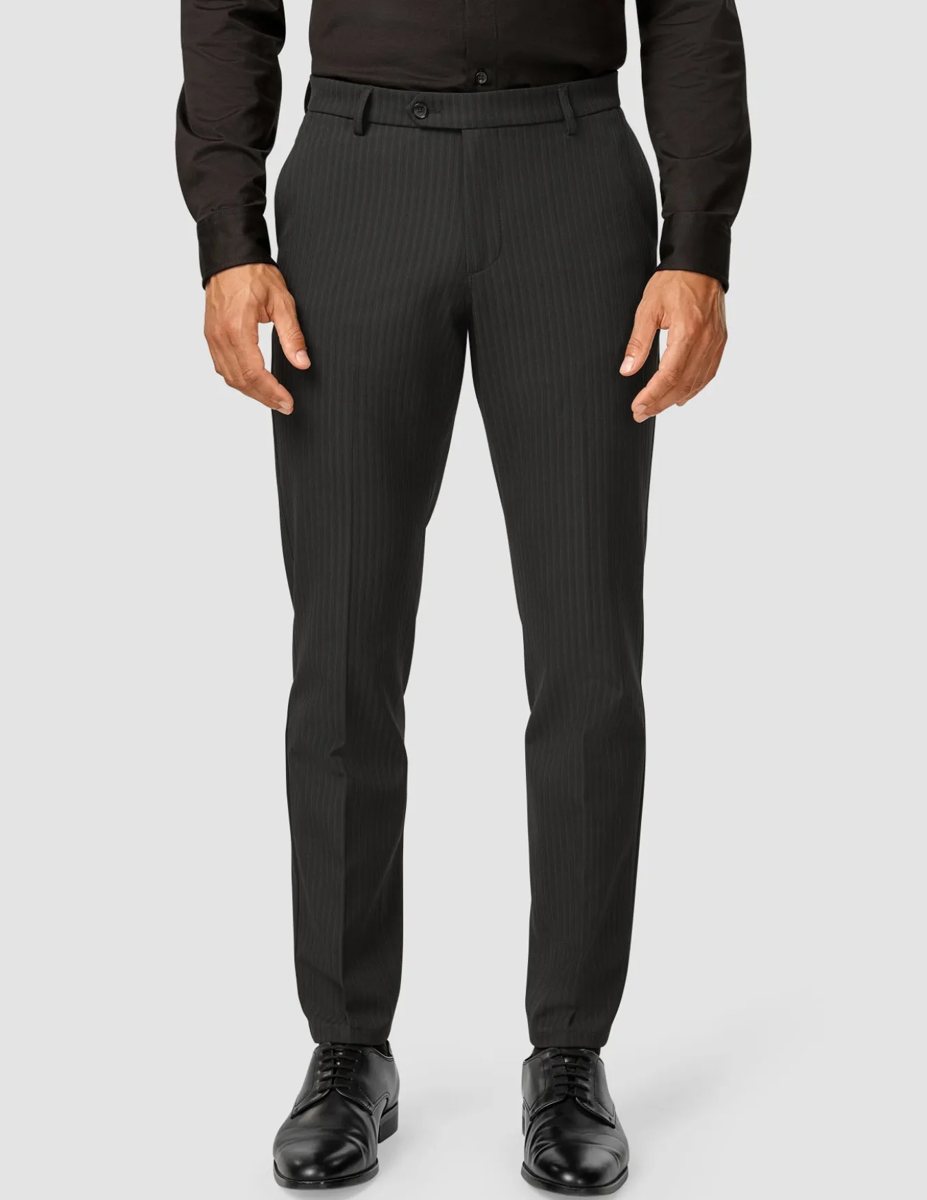 Essential Suit Pants Regular Asphalt Pinstripe