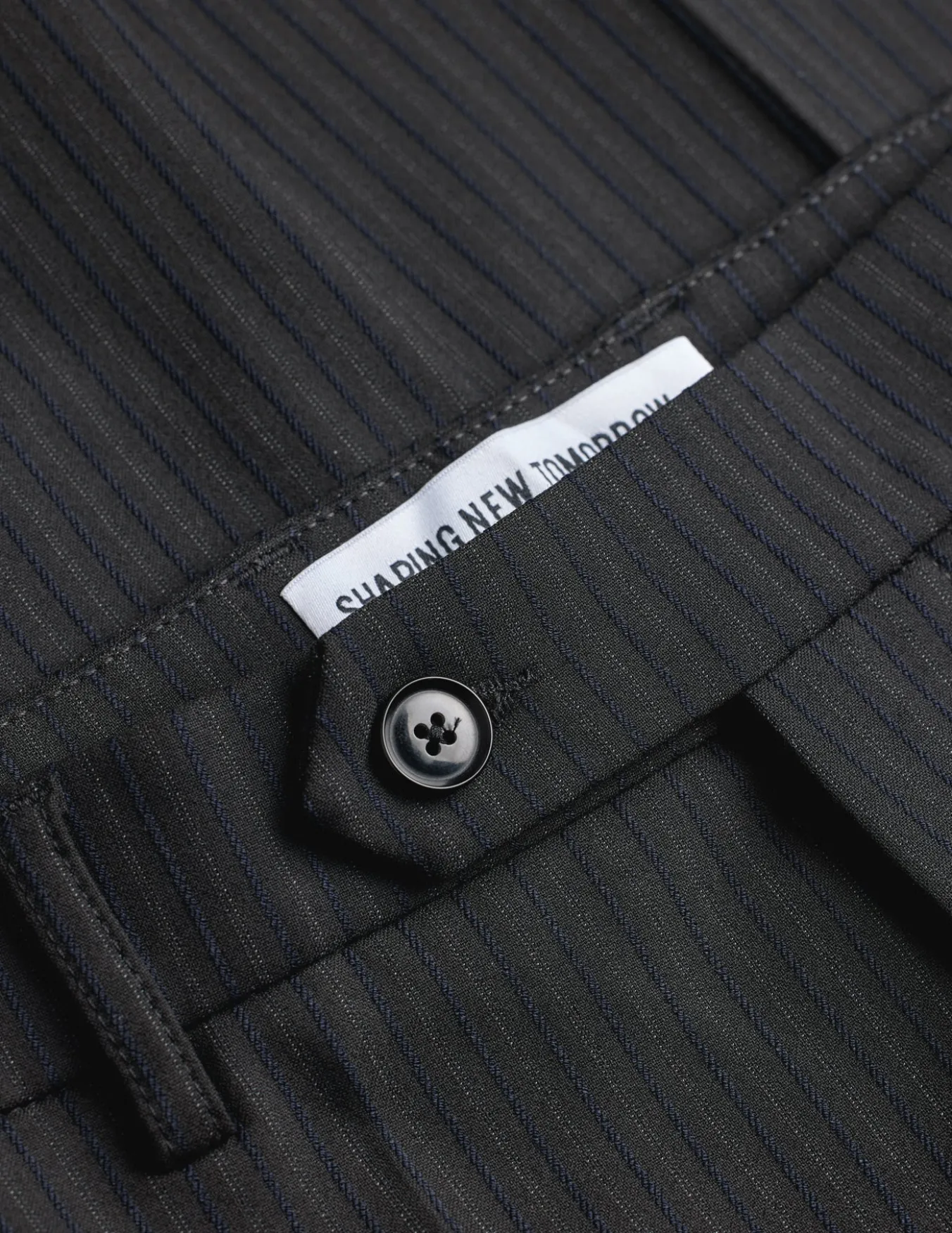 Essential Suit Pants Regular Asphalt Pinstripe