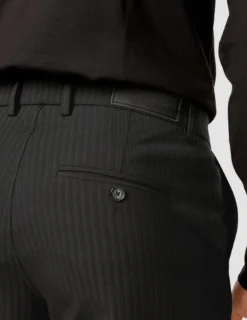 Essential Suit Pants Regular Asphalt Pinstripe