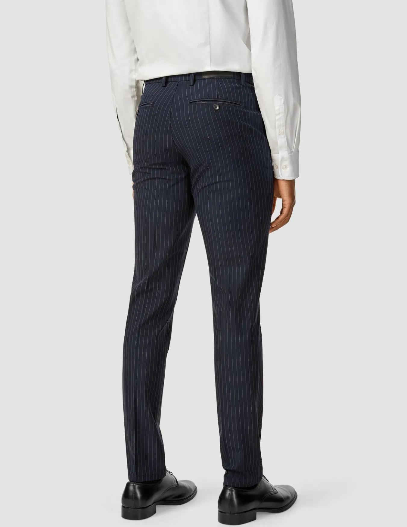 Essential Suit Pants Regular Navy Pinstripe