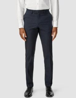 Essential Suit Pants Regular Navy Pinstripe