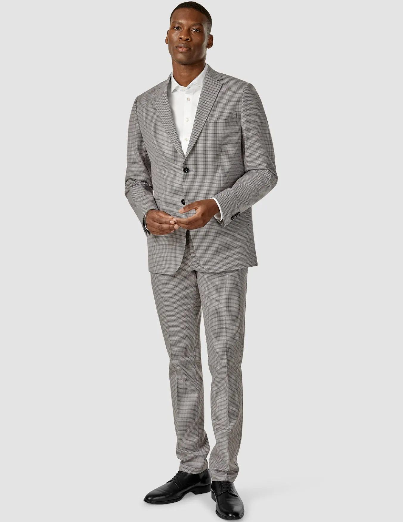 Essential Suit Pants Regular Duo Check Blue