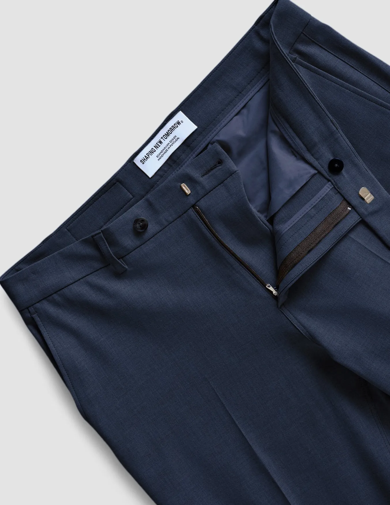 Essential Suit Pants Regular Navy Melange