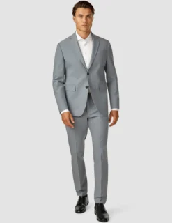 Essential Suit Pants Regular Light Blue Melange