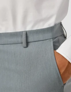 Essential Suit Pants Regular Light Blue Melange
