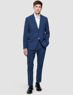 Essential Suit Pants Regular Navy Checks