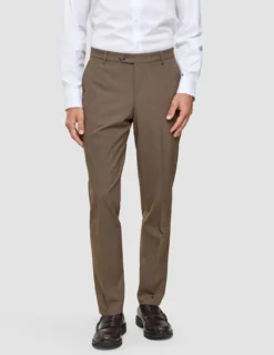 Essential Suit Pants Regular Saddle Brown Melange