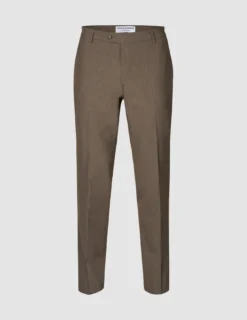 Essential Suit Pants Regular Saddle Brown Melange