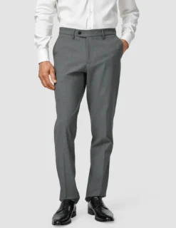 Essential Suit Pants Regular Dark Grey Melange