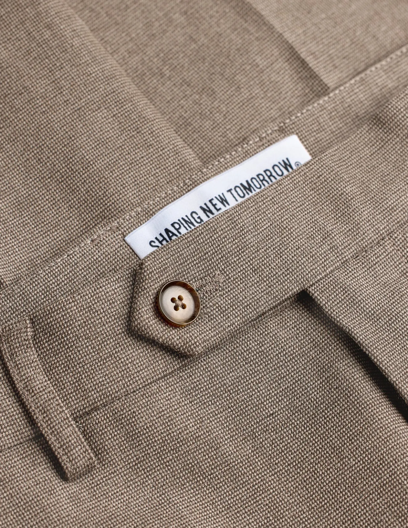 Essential Suit Pants Regular Almond