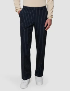 Essential Suit Pants Relaxed Fit Navy Stripes